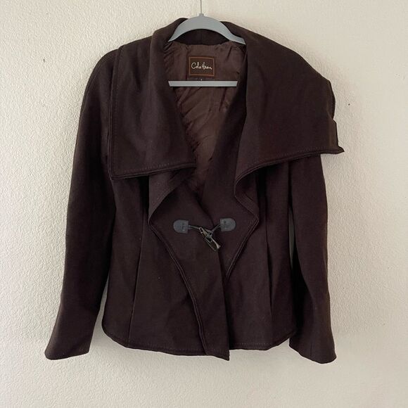 Cole haan wool and alpaca coat - Picture 1 of 8